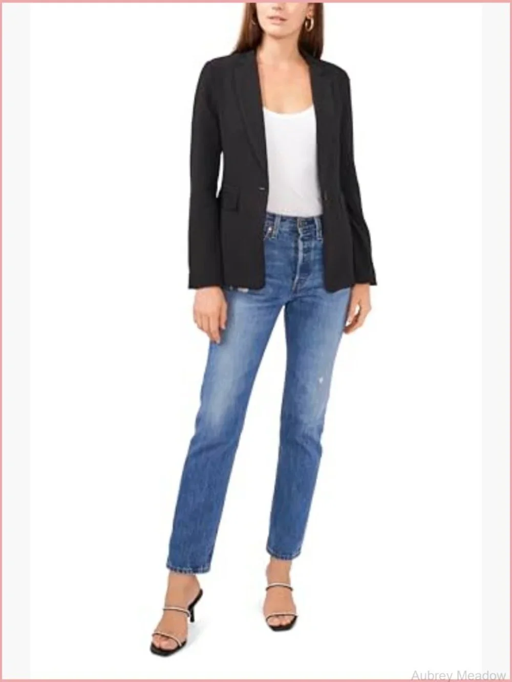 Classic Crepe One Button Blazer Women's Suiting Jacket